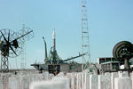 Космический корабль «Союз Т-5» на стартовой площадке космодрома Байконур в Казахской ССР, 1982 год 