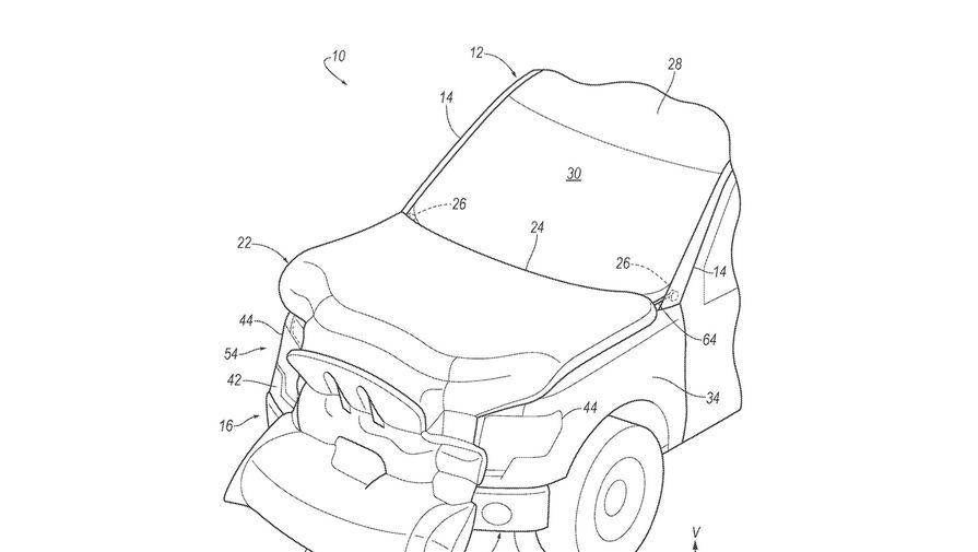 Ford запатентовал подушку безопасности для пешеходов