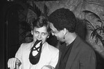Михаил Барышников и Грегори Хайнс во время пресс-релиза фильма «Белые ночи» в Беверли-Хиллз, Калифорния, 1984 год