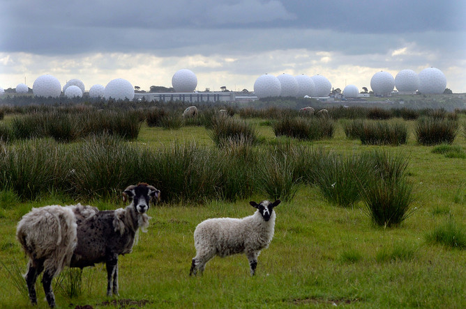 Разведывательно-телекоммуникационная база RAF Menwith Hill в Северном Йоркшире