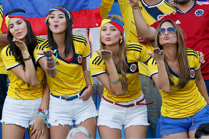 Болельщицы сборной Колумбии