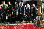На поминках по случаю 40 дней со смерти основателя ЛДПР Владимира Жириновского, на Новодевичьем кладбище в Москве, 15 мая 2022 года
