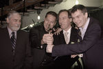 2002 год. Актерская династия Янковских: Ростислав, Игорь, Олег и Филипп (слева направо)