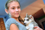12-летняя Ольга Марущенко из села Белый Яр написала письмо президенту о том, что хочет получить на Новый год голубоглазого щенка