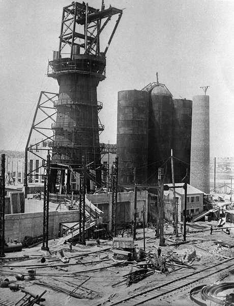 Строительство комсомольской домны №1 металлургического завода &laquo;Азовсталь&raquo;, 1932&nbsp;год