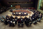 Члены Совета Безопасности Организации Объединенных Наций на встрече в Нью-Йорке 24 марта