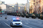 Военная техника на репетиции парада Победы в Москве, 29 апреля 2021 года