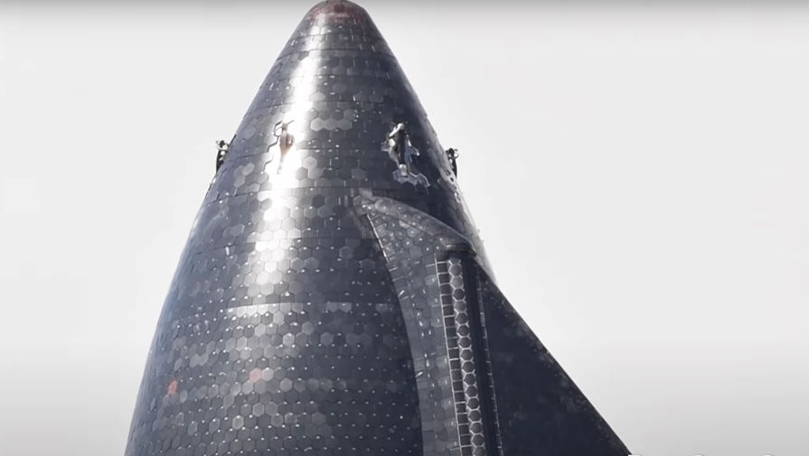 Наблюдатели заметили готовый тепловой щит орбитального Starship Илона Маска