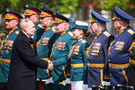 Владимир Путин на параде, посвященном 79-й годовщине Победы в Великой Отечественной войне, 9 мая 2024 года