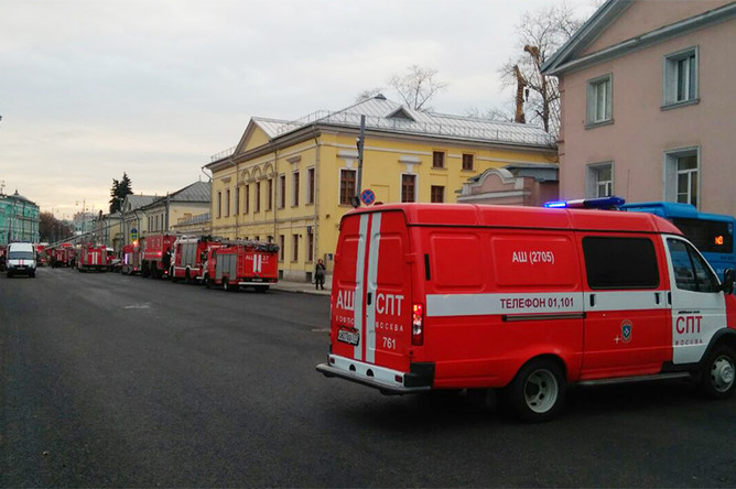 Возгорание в в отделе личных коллекций Пушкинского музея на улице Волхонка, 3 ноября 2017 года