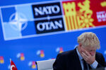 Премьер-министр Великобритании Борис Джонсон на саммите НАТО в Мадриде, Испания, 30 июня 2022 года
