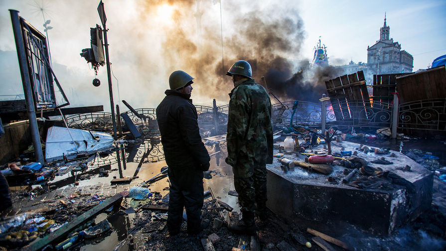 Ситуация в центре Киева, 19 февраля 2014 года
