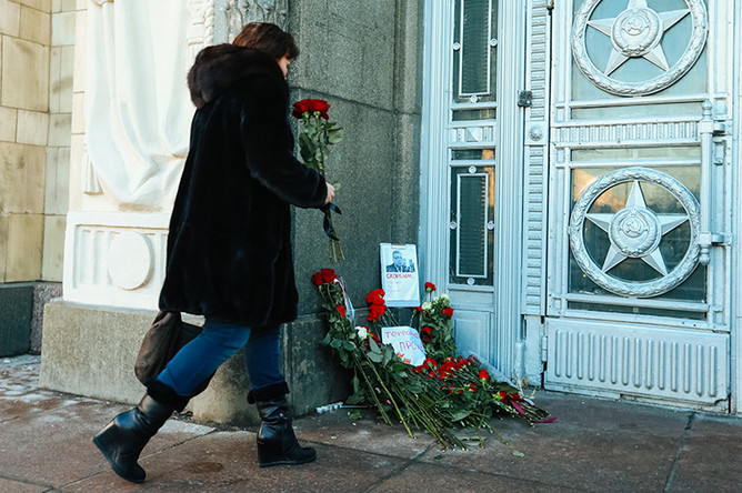 Здание МИДа на Смоленской площади, 20 декабря 2016 года