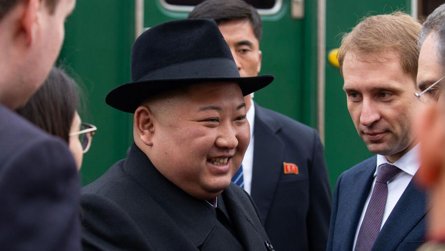Высший руководитель КНДР Ким Чен Ын на станции Хасан в Приморском крае, 24 апреля 2019 года 