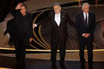 Аль Пачино, Фрэнсис Форд Коппола и Роберт Де Ниро, во время церемонии вручения премии «Оскар», 27 марта 2022 года