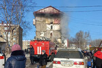 Жилой дом в поселке Тымовское, где произошел взрыв бытового газа, Сахалинская область, 19 ноября, 2022 года