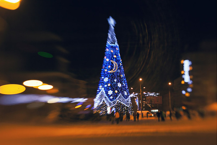 Новогодняя елка в центре города