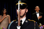 Президент США Барак Обама и первая леди Мишель Обама на ужине ассоциации корреспондентов при Белом доме