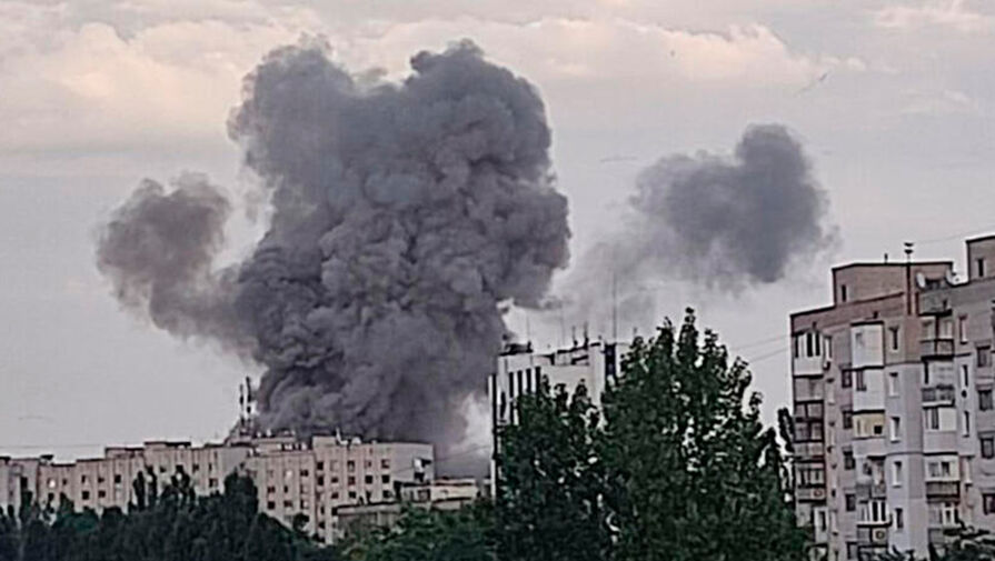 Власти Херсонской области сообщили о сильном взрыве в районе завода Сокол в Новой Каховке