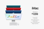 Цена на новый iMac во время весенней презентации Apple, 20 апреля 2021 года