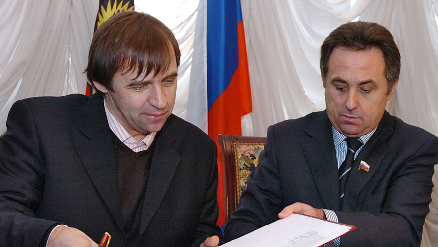 Александр Бородюк (слева) и Виталий Мутко