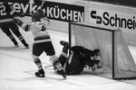 1982 год. Хельсинки. СССР — Канада - 4:3. Владимир Крутов поражает ворота Грега Миллена.