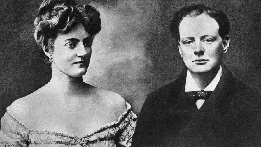 Клементина Черчилль (в девичестве Хозьер) и Уинстон Черчилль, 1908 год 