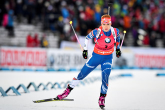 Чешская биатлонистка Габриэла Коукалова выиграла золотую медаль на чемпионате мира