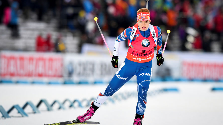 Чешская биатлонистка Габриэла Коукалова выиграла золотую медаль на чемпионате мира