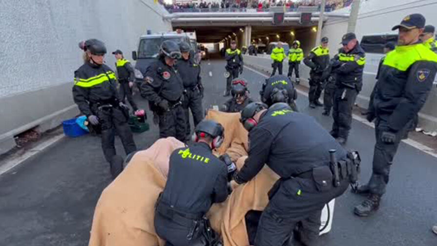 Полиция сообщила о задержании более 700 протестующих в Гааге