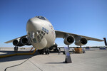 Тяжелый транспортный Ил-76МД-90А(Э) на Международном авиационно-космическом салоне Dubai Airshow-2023 в Дубае