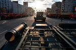 Тяжелая огнеметная система ТОС-1А «Солнцепек» на репетиции парада Победы в Москве, 29 апреля 2021 года