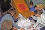 Подсчет голосов на одном из избирательных участков