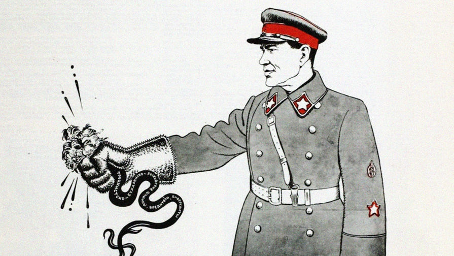 Стальные ежовы рукавицы. Рисунок Бориса Ефимова, 1937 год