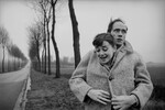 Одри Хепберн и ее муж Мел Феррер, Париж, 1956 год