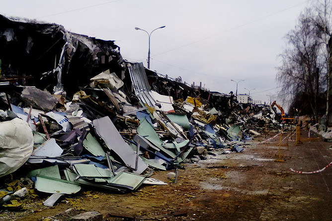 Снос торговых павильонов у метро «Щелковская»