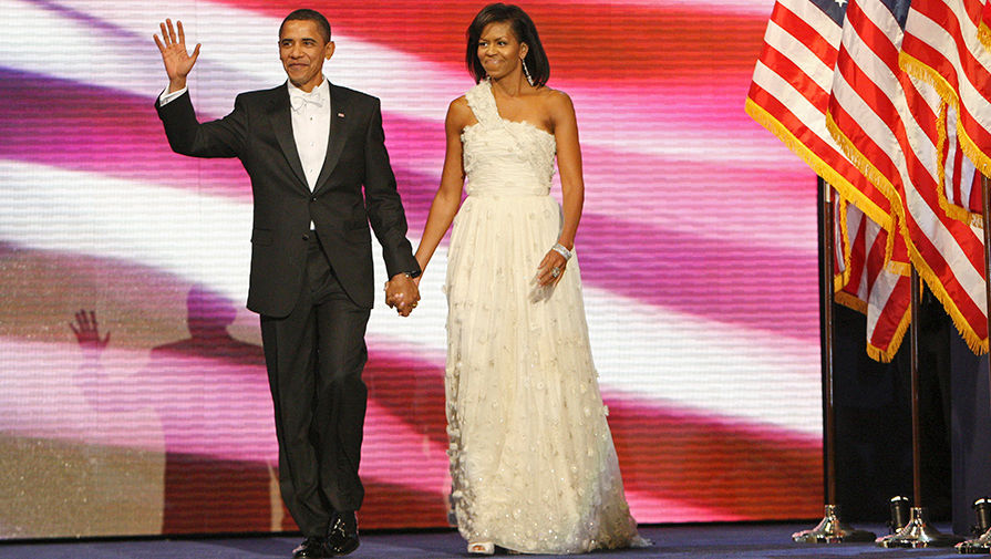 Барак и Мишель Обама на инаугурационном балу 2009 года
