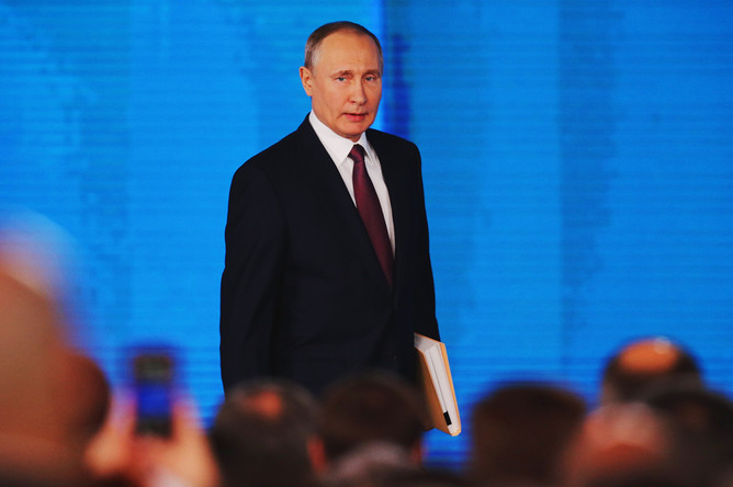 Обращение президента России Владимира Путина к Федеральному собранию в Москве, 1 марта 2018 года