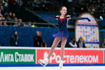 Анастасия Зинина выступает в произвольной программе на чемпионате России — 2022