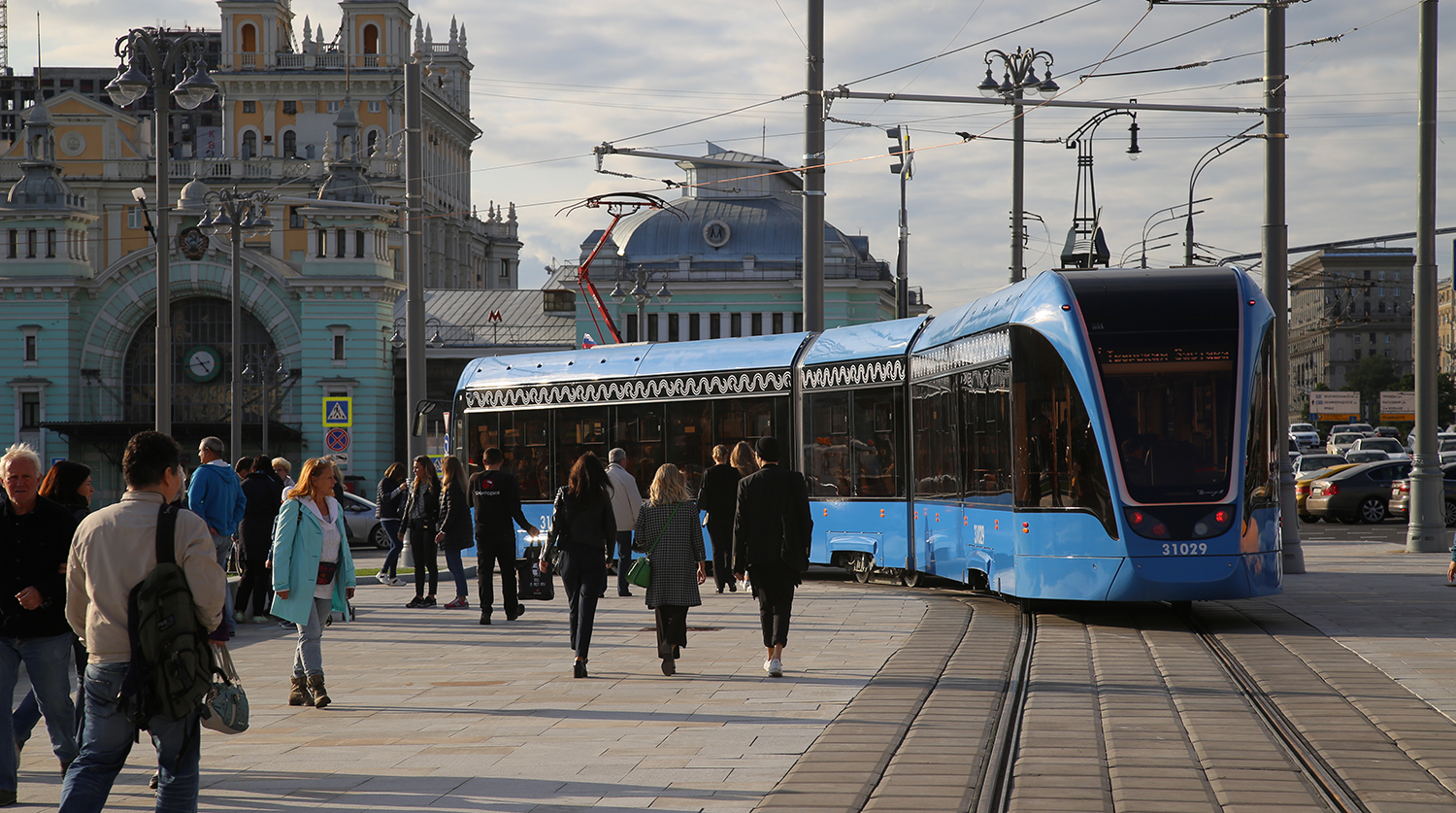 Реконструированная площадь Белорусского вокзала
