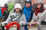 Участники третьего зимнего велопарада в Москве, 18 февраля 2018 года