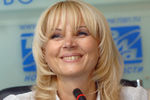 Заместитель министра финансов России Татьяна Голикова во время пресс-конференции на тему: «Об основных параметрах проекта бюджета на 2008–2010 годы», 2007 год
