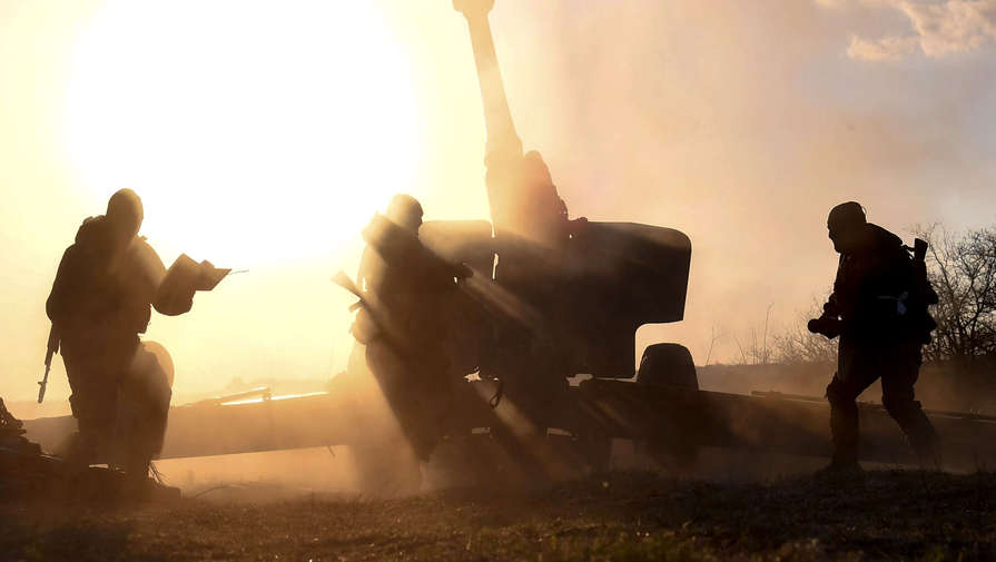 РИА Новости: российские артиллеристы уничтожили украинский расчет гаубицы Д-20 под Херсоном