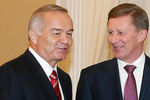 2007 год. Президент Узбекистана
Ислам Каримов и первый вице-премьер РФ Сергей Иванов на встрече