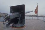 Носовое орудие крейсера «Аврора», из которого был произведен холостой выстрел 25 октября (7 ноября) 1917 года