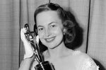 Актриса Оливия де Хэвилленд обладательница двух «Оскаров» за лучшую женскую роль (фильм «Каждому — свое» (1947) и фильм «Наследница» (1950)