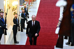 Избранный президент РФ Владимир Путин перед началом церемонии инаугурации в Кремле, 7 мая 2024 года
