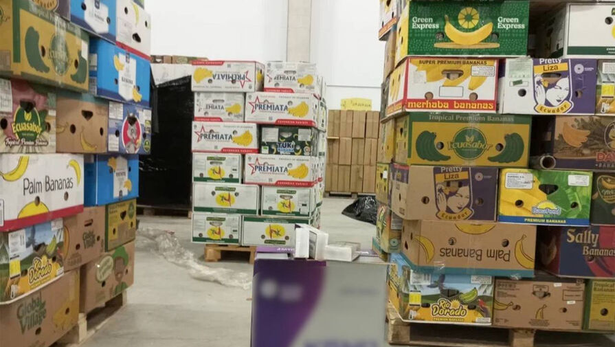 Российские таможенники нашли в коробках из-под бананов 1,5 млн пачек сигарет
