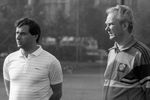 Бышовец и великий советский тренер Валерий Лобановский