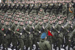 Репетиция предстоящего военного парада в честь Дня Победы в Санкт-Петербурге, 22 апреля 2025 года